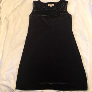 Vintage Braemar petites by Jeremy Scott black velvet dress. Size 10.